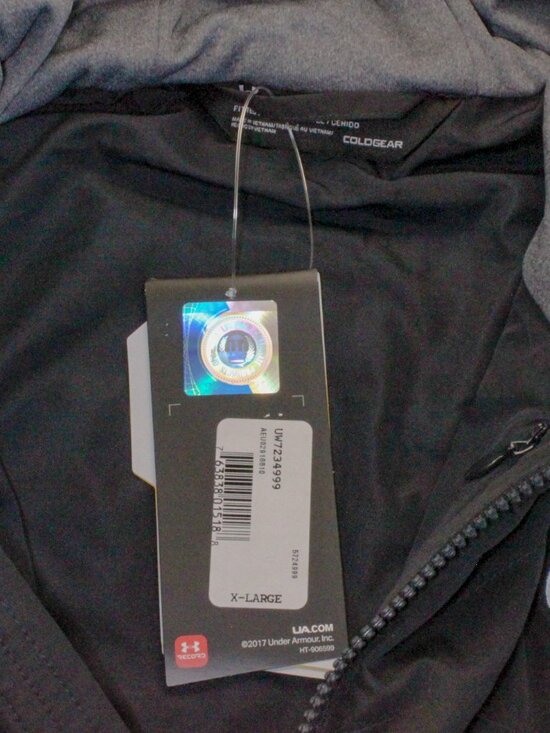 Georgia Tech Yellow Jackets Full-Zip ColdGear Fleece Jacket Women's Fitted XL - Picture 7 of 10